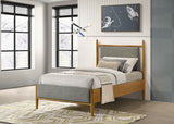 Mason 46-inch Twin Platform Bed in Grey and Light Brown