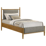 Mason 46-inch Twin Platform Bed in Grey and Light Brown