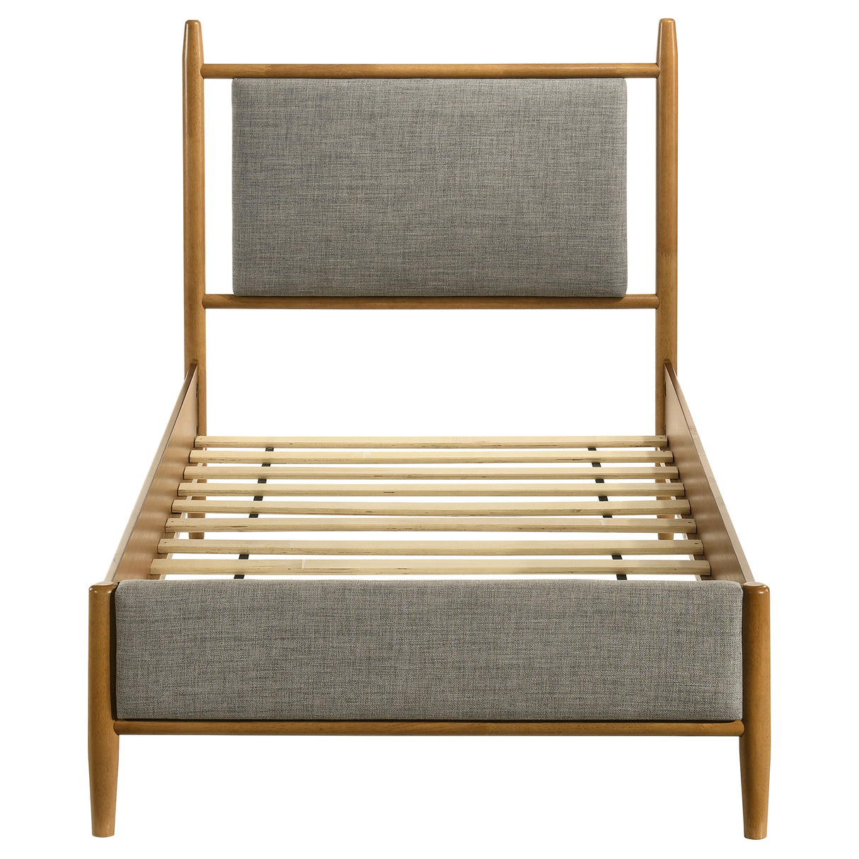 Mason 46-inch Twin Platform Bed in Grey and Light Brown