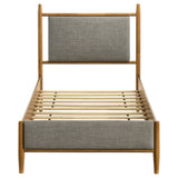 Mason 46-inch Twin Platform Bed in Grey and Light Brown