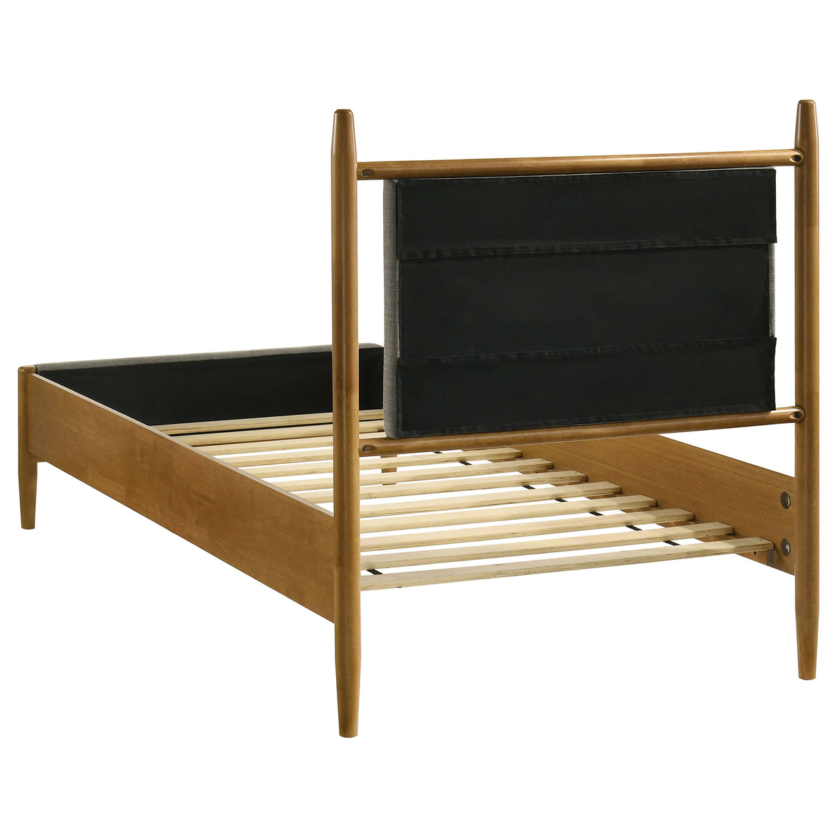 Mason 46-inch Twin Platform Bed in Grey and Light Brown