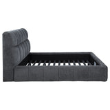 Nollet 48-Inch Upholstered California King Platform Bed in Grey
