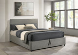 Reeves Grey Upholstered Full Lift-Top Storage Platform Bed