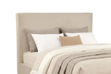 Knox Eastern King Fabric Platform Bed in Khaki