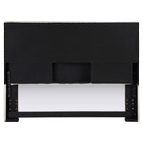 Pirro Upholstered King Panel Headboard in Sand