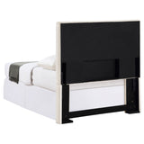 Pirro Upholstered Twin Panel Headboard, Sand