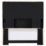 Pirro Upholstered Twin Panel Headboard, Sand