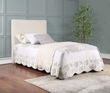 Pirro Upholstered Twin Panel Headboard, Sand