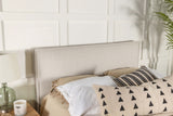 Izzy Upholstered King Panel Headboard in Sand