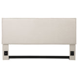 Izzy Upholstered King Panel Headboard in Sand