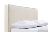 Izzy Upholstered King Panel Headboard in Sand