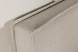 Izzy Upholstered King Panel Headboard in Sand