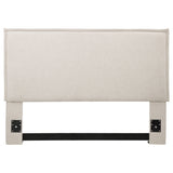 Izzy Upholstered Queen or Full Panel Headboard Sand