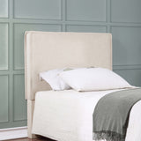 Izzy Upholstered Twin Panel Headboard in Sand