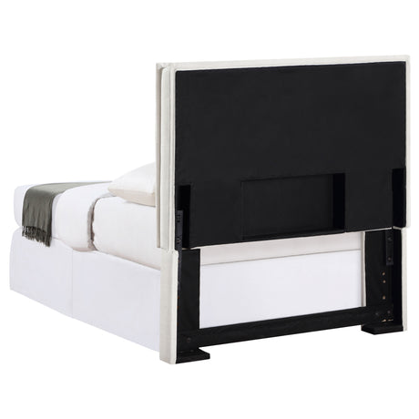 Izzy Upholstered Twin Panel Headboard in Sand
