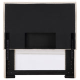 Izzy Upholstered Twin Panel Headboard in Sand