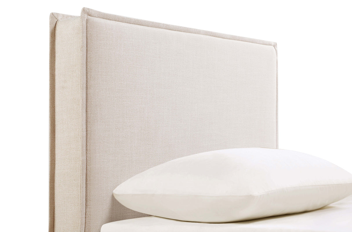 Izzy Upholstered Twin Panel Headboard in Sand