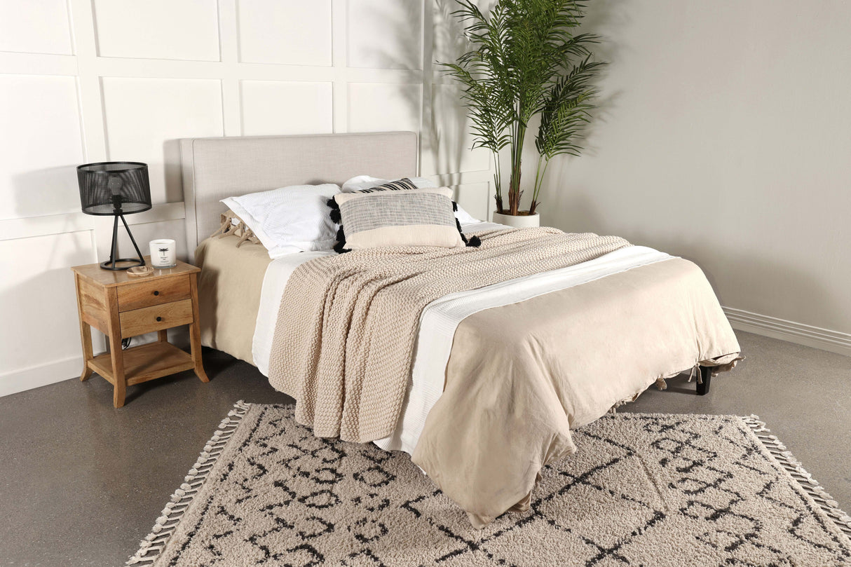 Kosmo Upholstered King Panel Headboard in Sand
