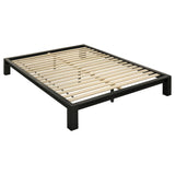 Gislen Full Platform Bed in Black Wood
