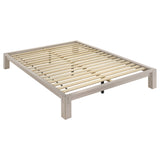 Gislen Full Platform Bed in White - Wood Frame