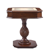 Bishop - Reversible Chess Checker Game Table With Game Tray (Chess Fingures Not Included) - Cherry