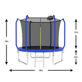 Trampoline With Basketball Hoop, Astm Approved Reinforced Type Outdoor Trampoline With Enclosure Net - Trampolines - Alpine Outlets