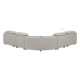 Nova - Sectional With Bluetooth Speaker, LED And Lifting Wine Cabinet