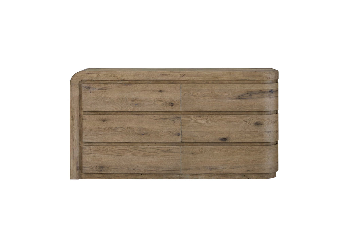 Pagosa - Curved Dresser - English Knotty Oak