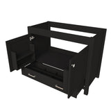 Bathroom Vanity With Soft Close Cabinet, Single Drawer, Sink Not Included - Black