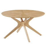 32 Inch Mid - Century Round Wood Coffee Table - Coffee Tables available at Alpine Outlets in Denver