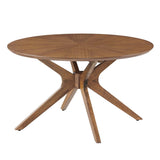 32 Inch Mid - Century Round Wood Coffee Table - Coffee Tables available at Alpine Outlets in Denver