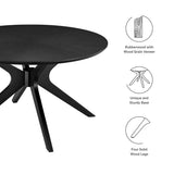 32 Inch Mid - Century Round Wood Coffee Table - Coffee Tables available at Alpine Outlets in Denver