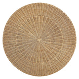 32 Inch Round Natural Rattan Coffee Table in Natural - Coffee Tables available at Alpine Outlets in Denver