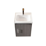Floating Bathroom Vanity Combo, Wall Mounted Cabinet With Sink & Soft Close Doors For Small Bathrooms