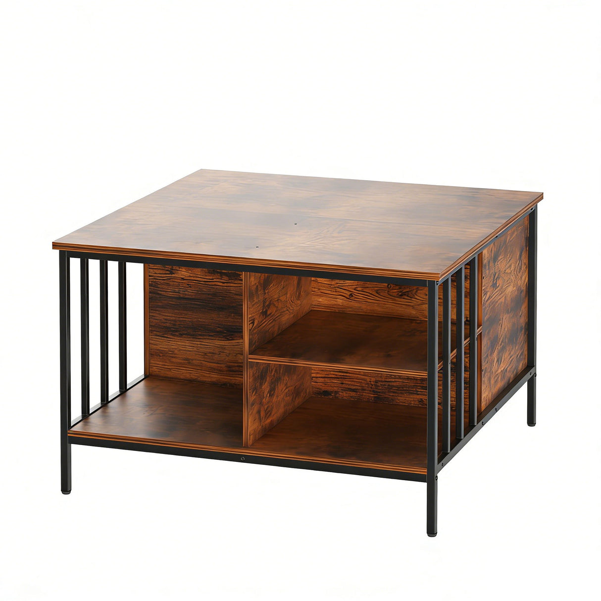 Lift Top Coffee Table With Storage Adjustable Height - Black