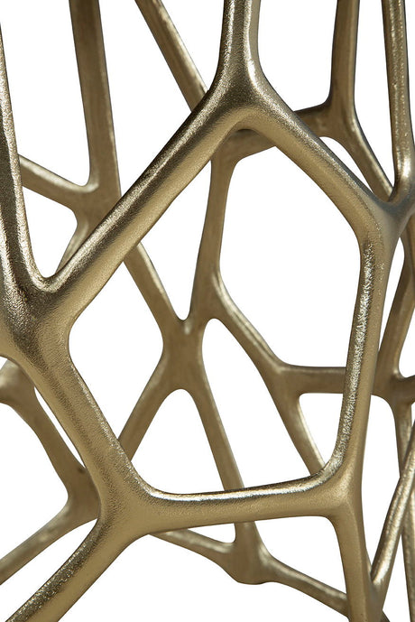 Ariel - Short End Table - Black / Gold