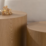 Round Nesting Coffee Table For Small Space (Set of 2)
