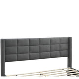 Bed Upholstered Box Design Headboard