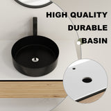 Wall Mounted Bathroom Vanity With Art Sink & 1 Soft Close Drawer