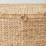 Rectangular Curve Trunk With Handles For Clothes, Toys, Magazines And Book Storage - Light Brown