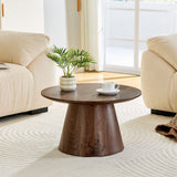 Circular Coffee Table With Adjustable Feet