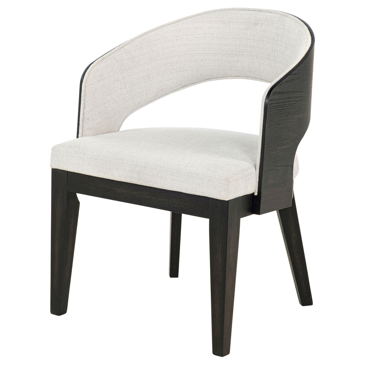 Bangor - Upholstered Dining Arm Chair (Set of 2) - Black / Cream