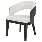 Bangor - Upholstered Dining Arm Chair (Set of 2) - Black / Cream