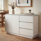 Sideboard, Wide Storage With 2 Doors And 3 Drawers