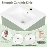 Bathroom Vanity With Sink, Cabinet With Adjustable Shelf
