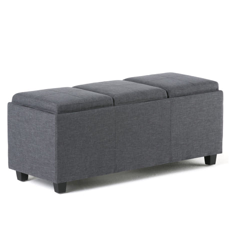 Avalon - Upholstered Storage Ottoman - Storage Ottomans - Alpine Outlets