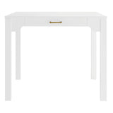 Alleyville - Square Dining Table With Storage Drawer - White