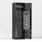 Gun Safe For Rifles & Handguns, Keypad Lock Security Storage Cabinet - Black