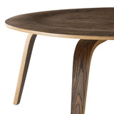 34 Inch Mid - Century Molded Plywood Coffee Table in Walnut - Coffee Tables available at Alpine Outlets in Denver