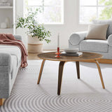 34 Inch Mid - Century Molded Plywood Coffee Table in Walnut - Coffee Tables available at Alpine Outlets in Denver
